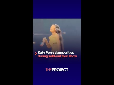Katy Perry slams critics during sold-out tour show